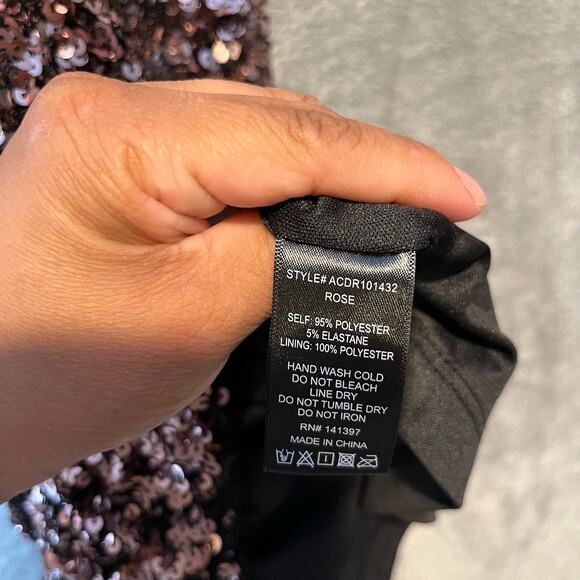 ASTR The Label Sequin Mini Dress Size Medium‎ Rose Pink New - Picture 5 of 7